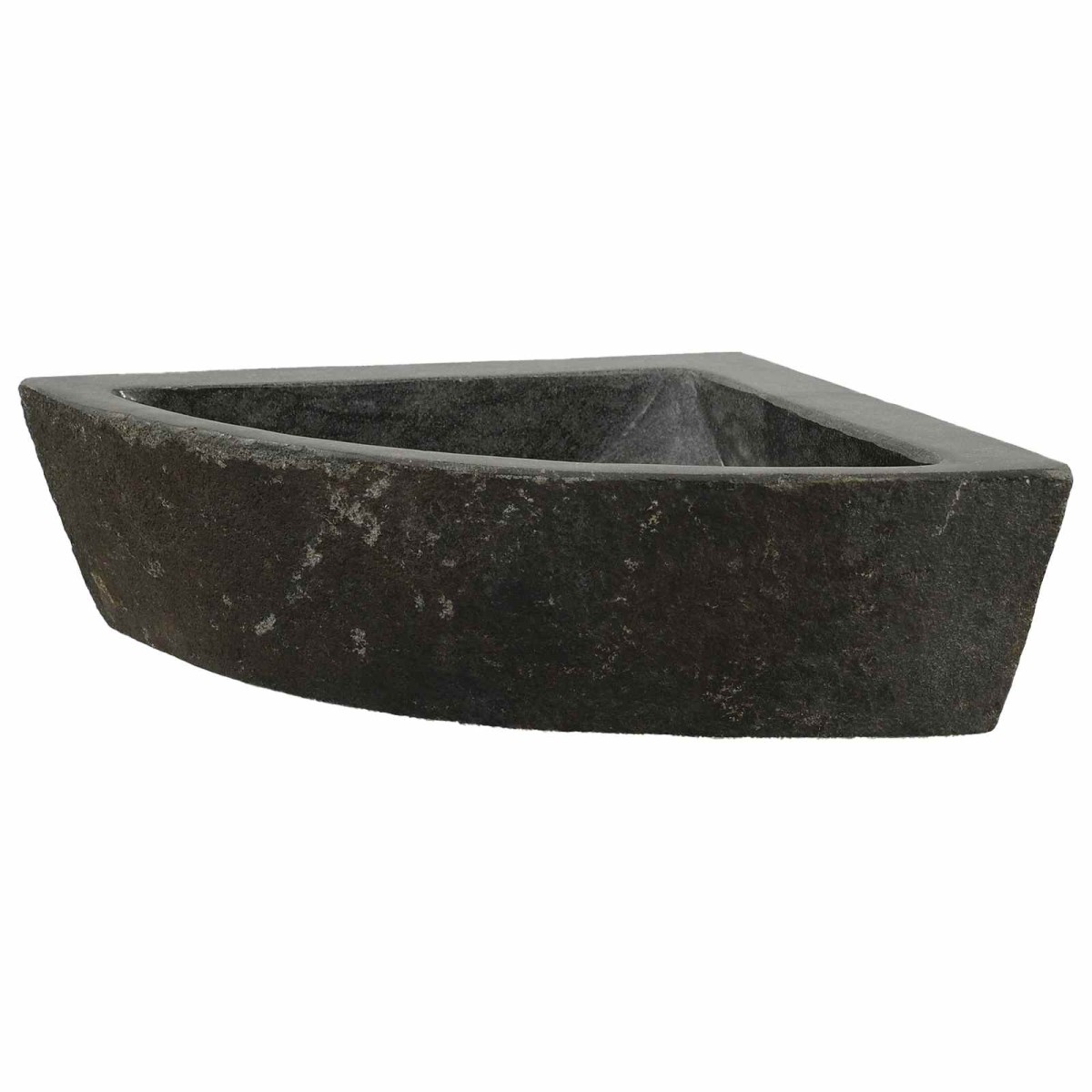 vidaXL Λεκάνη Γκρι (38-45) x (38-45) x 12 εκ. Πέτρα Ποταμού