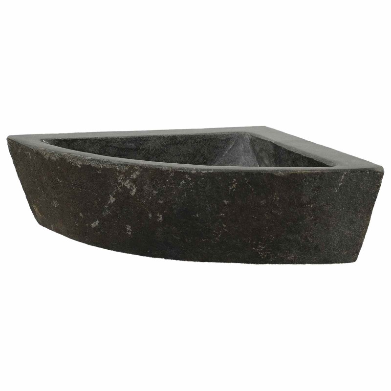 vidaXL Λεκάνη Γκρι (38-45) x (38-45) x 12 εκ. Πέτρα Ποταμού