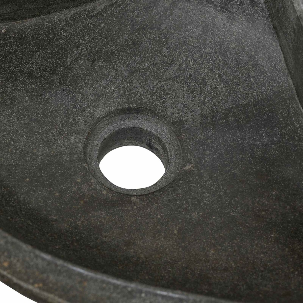 vidaXL Λεκάνη Γκρι (38-45) x (38-45) x 12 εκ. Πέτρα Ποταμού