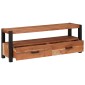 vidaXL Ντουλάπι TV με συρτάρι Καφέ 110 x 30 x 40 cm Μασίφ ξύλο ακακίας