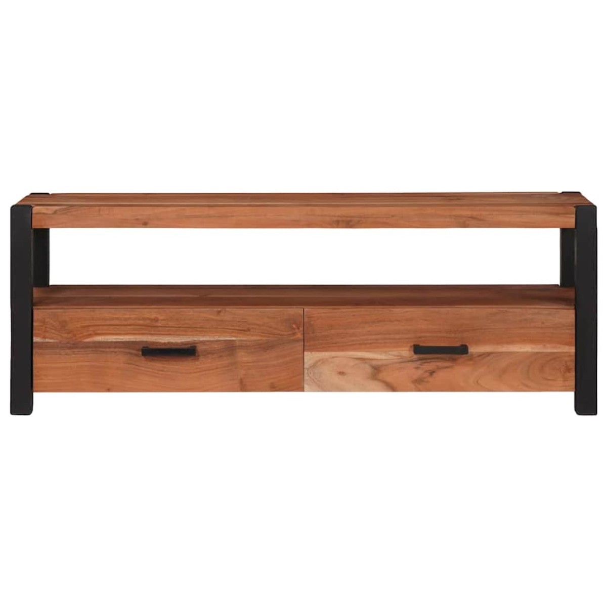 vidaXL Ντουλάπι TV με συρτάρι Καφέ 110 x 30 x 40 cm Μασίφ ξύλο ακακίας