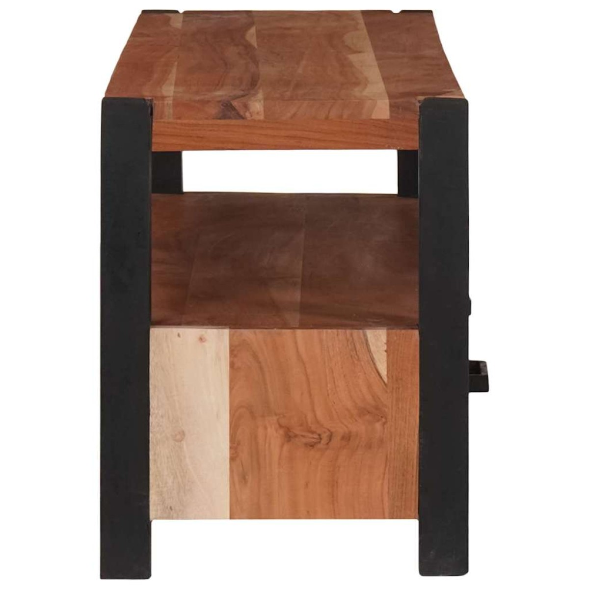 vidaXL Ντουλάπι TV με συρτάρι Καφέ 110 x 30 x 40 cm Μασίφ ξύλο ακακίας
