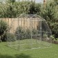 vidaXL Chicken Run 2,5x2x2,25 m Γαλβανισμένος χάλυβας
