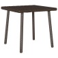 vidaXL Κήπος Τραπέζι καφέ ορθογώνιο καφέ 40x40x37 cm Poly Rattan