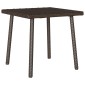 vidaXL Κήπος Τραπέζι καφέ ορθογώνιο καφέ 40x40x37 cm Poly Rattan