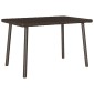 vidaXL Κήπος Τραπέζι καφέ ορθογώνιο καφέ 60x40x37 cm Poly Rattan
