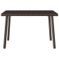 vidaXL Κήπος Τραπέζι καφέ ορθογώνιο καφέ 60x40x37 cm Poly Rattan