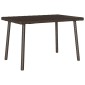 vidaXL Κήπος Τραπέζι καφέ ορθογώνιο καφέ 60x40x37 cm Poly Rattan