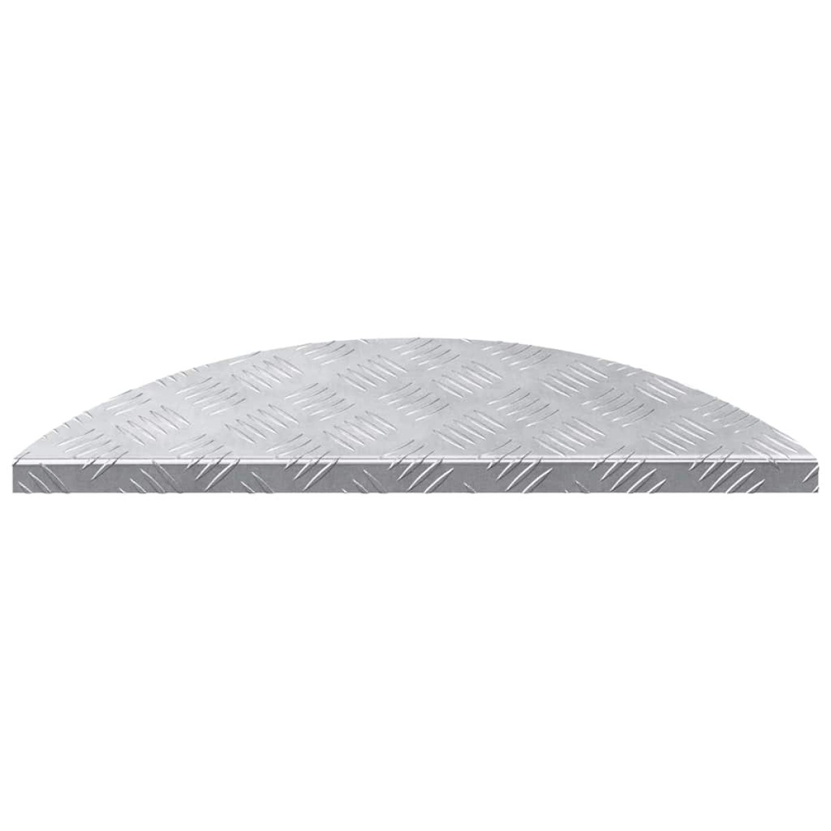 vidaXL Σκαλοπάτι 15 τμχ. 60 x 18 x 2,5 εκ. Ασημί Αλουμίνιο Ημισέληνος