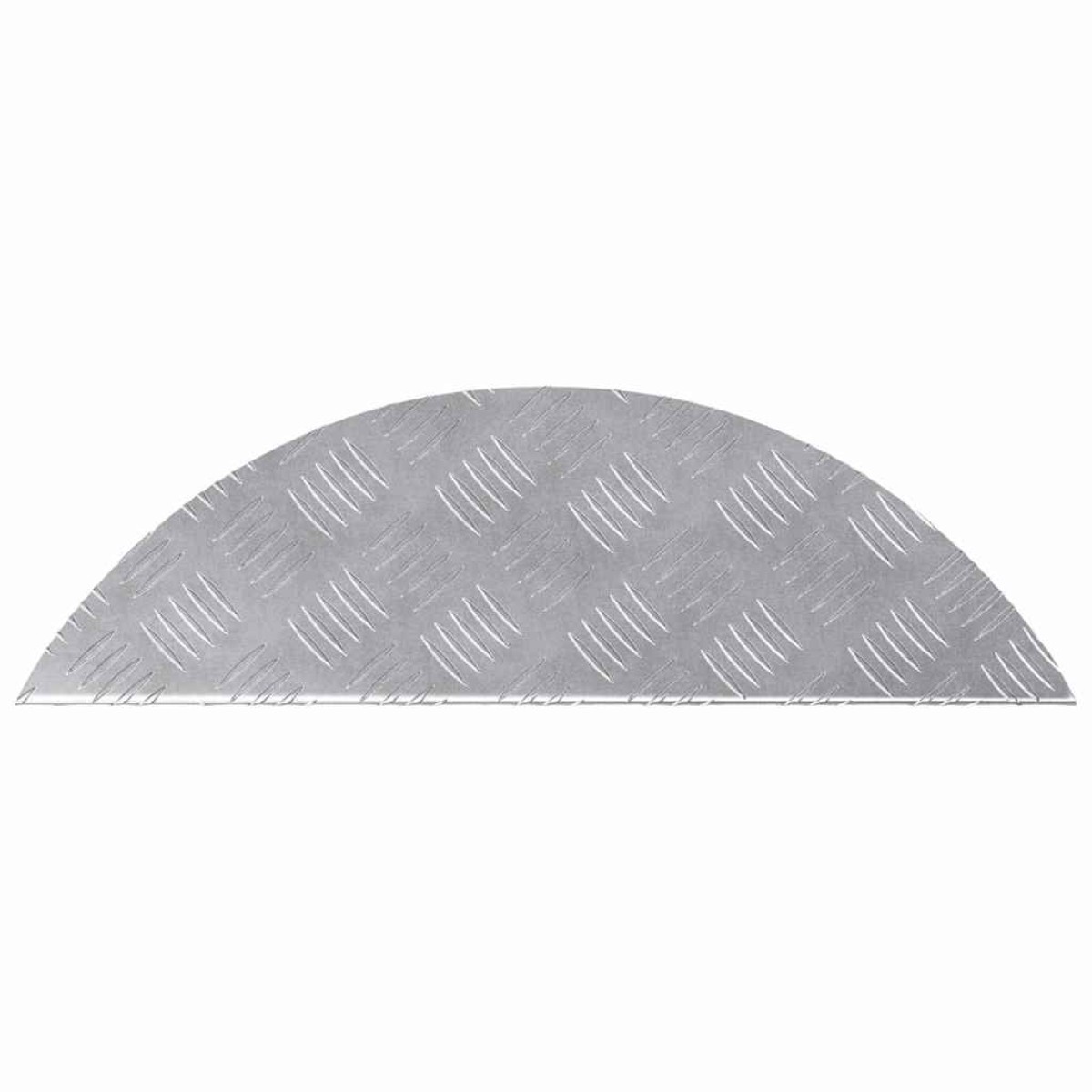 vidaXL Σκαλοπάτι 15 τμχ. 60 x 18 x 2,5 εκ. Ασημί Αλουμίνιο Ημισέληνος