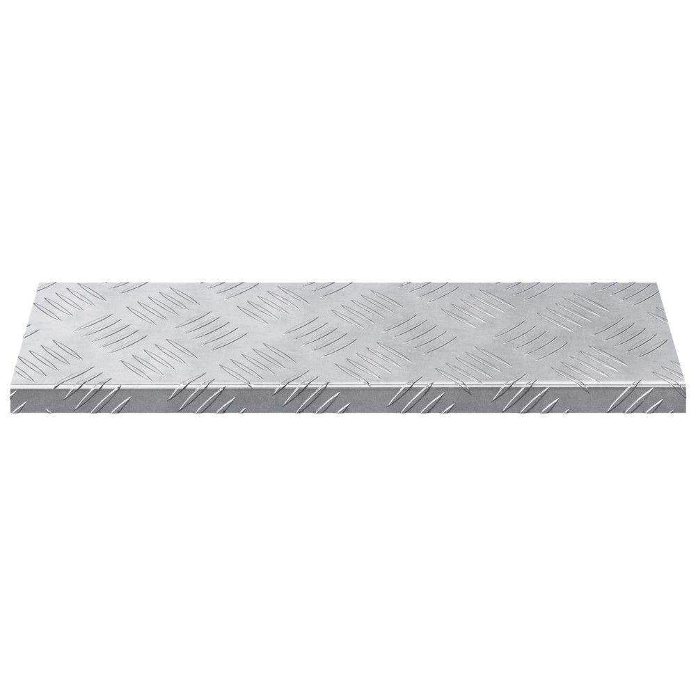 vidaXL Σκαλοπάτι 15 τμχ. 60 x 18 x 2,5 εκ. Ασημί Αλουμίνιο Ορθογώνιος