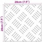 vidaXL Σκαλοπάτι 2 τμχ. 20 x 20 cm Ασημί Αλουμίνιο τετράγωνο