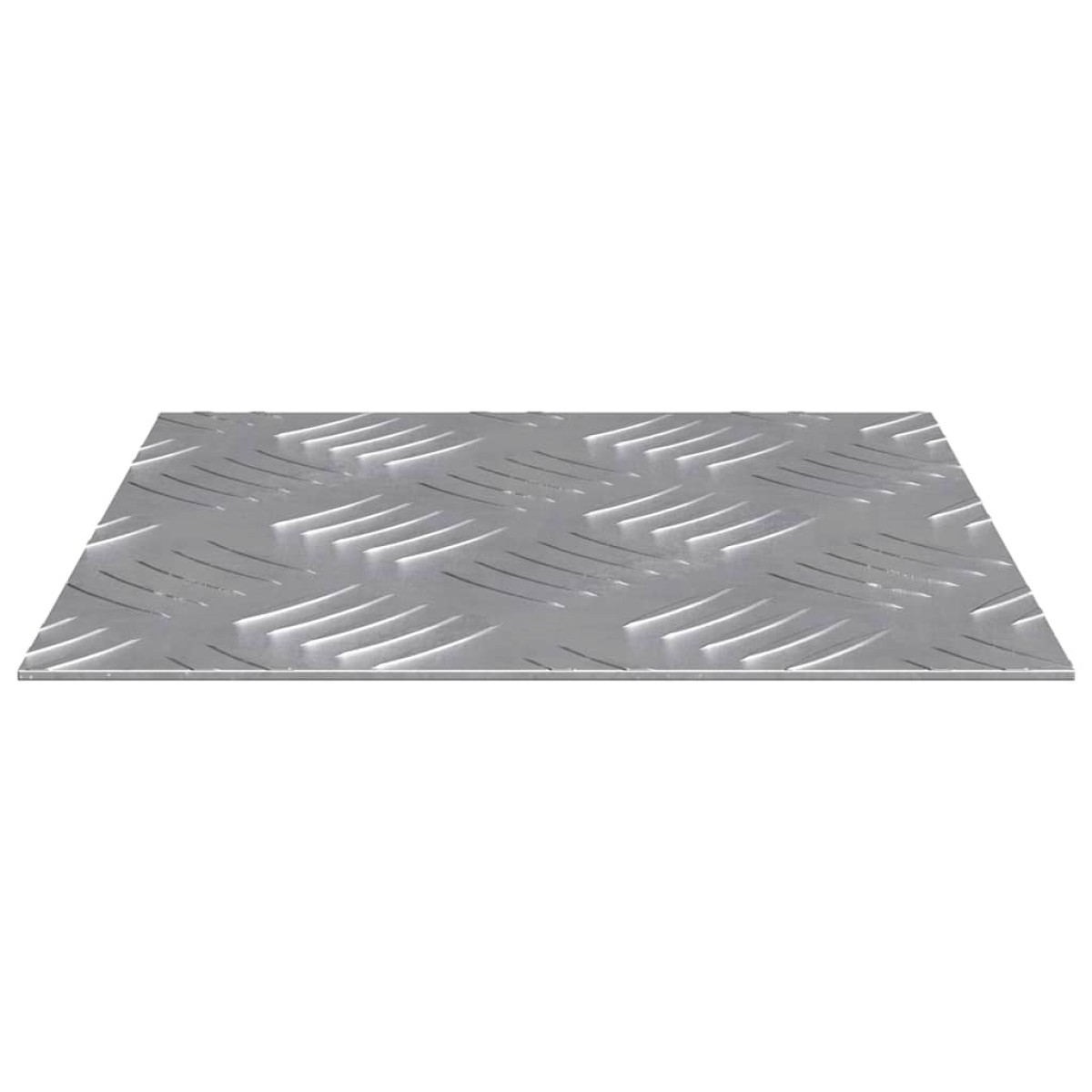 vidaXL Σκαλοπάτι 2 τμχ. 20 x 20 cm Ασημί Αλουμίνιο τετράγωνο