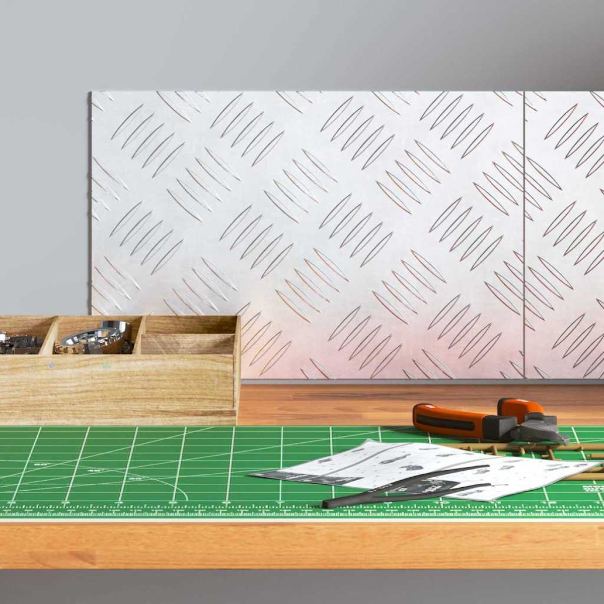 vidaXL Σκαλοπάτι 2 τμχ. 30 x 20 cm Ασημί Αλουμίνιο Ορθογώνιος