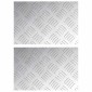 vidaXL Σκαλοπάτι 2 τμχ. 30 x 20 cm Ασημί Αλουμίνιο Ορθογώνιος