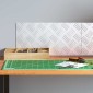 vidaXL Σκαλοπάτι 2 τμχ. 40 x 20 cm Ασημί Αλουμίνιο Ορθογώνιος
