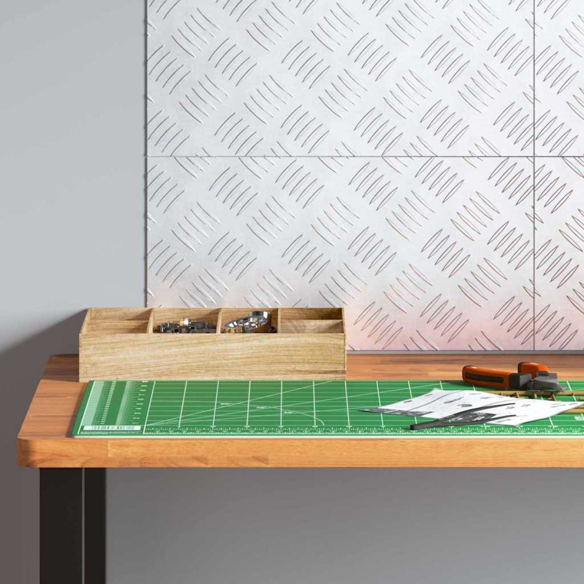 vidaXL Σκαλοπάτι 4 τμχ. 40 x 20 cm Ασημί Αλουμίνιο Ορθογώνιος