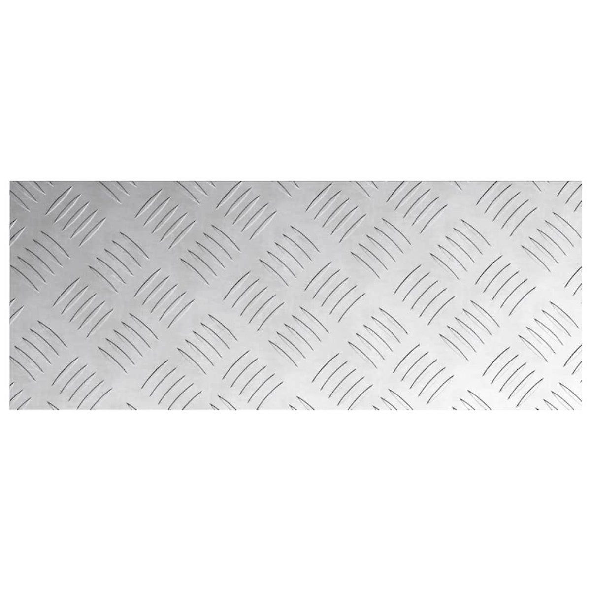 vidaXL Σκαλοπάτι 4 τμχ. 50 x 20 cm Ασημί Αλουμίνιο Ορθογώνιος