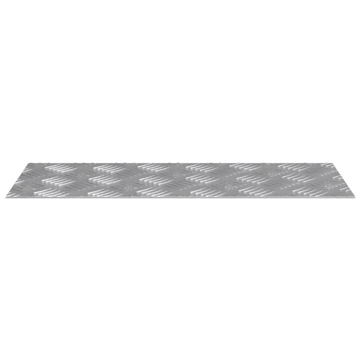 vidaXL Σκαλοπάτι 2 τμχ. 50 x 20 cm Ασημί Αλουμίνιο Ορθογώνιος