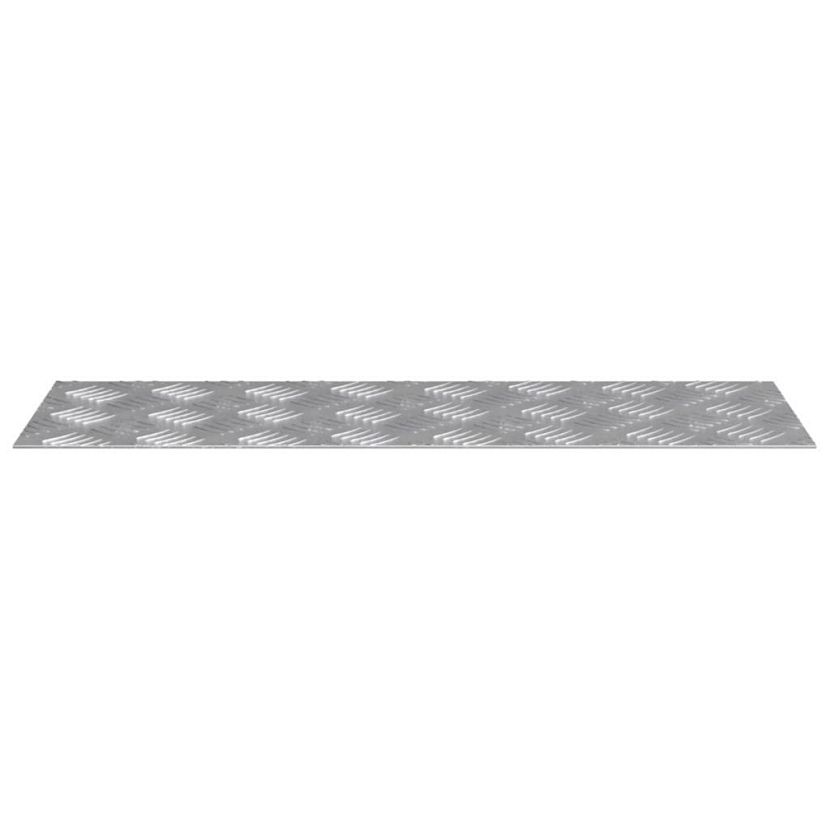 vidaXL Σκαλοπάτι 4 τμχ. 60 x 20 cm Ασημί Αλουμίνιο Ορθογώνιος