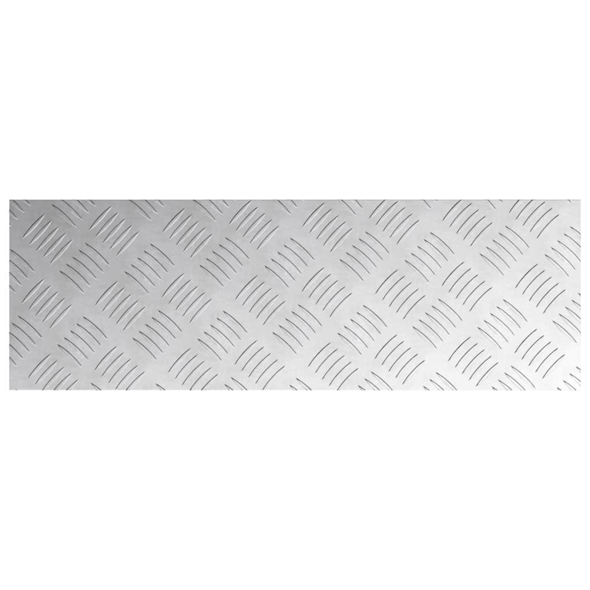 vidaXL Σκαλοπάτι 2 τμχ. 60 x 20 cm Ασημί Αλουμίνιο Ορθογώνιος