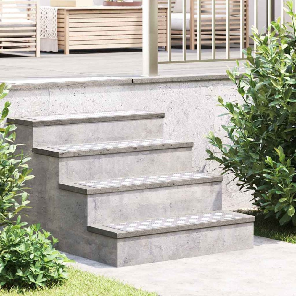 vidaXL Σκαλοπάτι 2 τμχ. 70 x 20 cm Ασημί Αλουμίνιο Ορθογώνιος