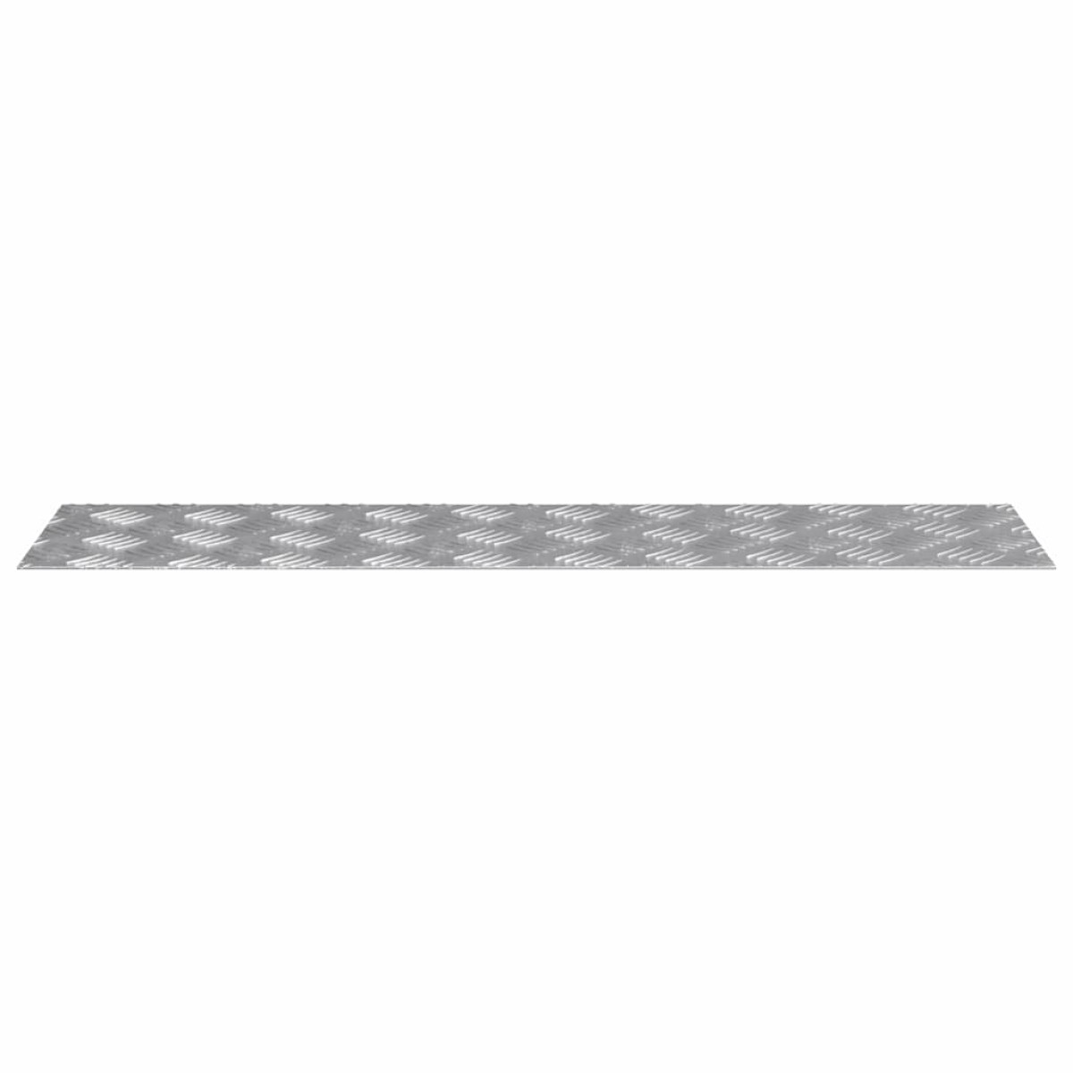 vidaXL Σκαλοπάτι 2 τμχ. 80 x 20 cm Ασημί Αλουμίνιο Ορθογώνιος