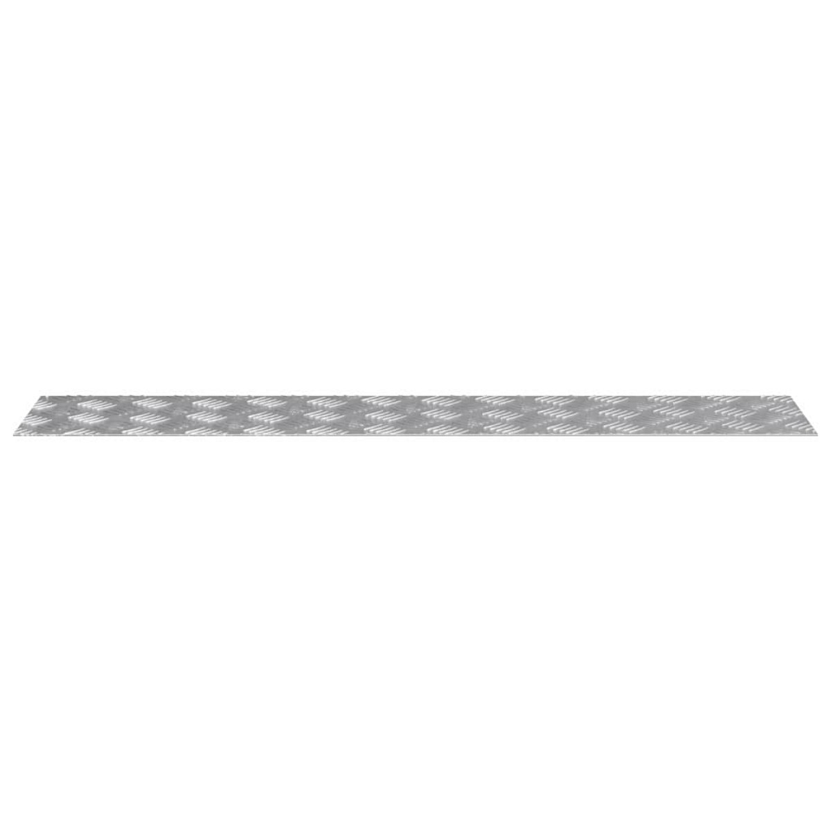 vidaXL Σκαλοπάτι 4 τμχ. 100 x 20 cm Ασημί Αλουμίνιο Ορθογώνιος