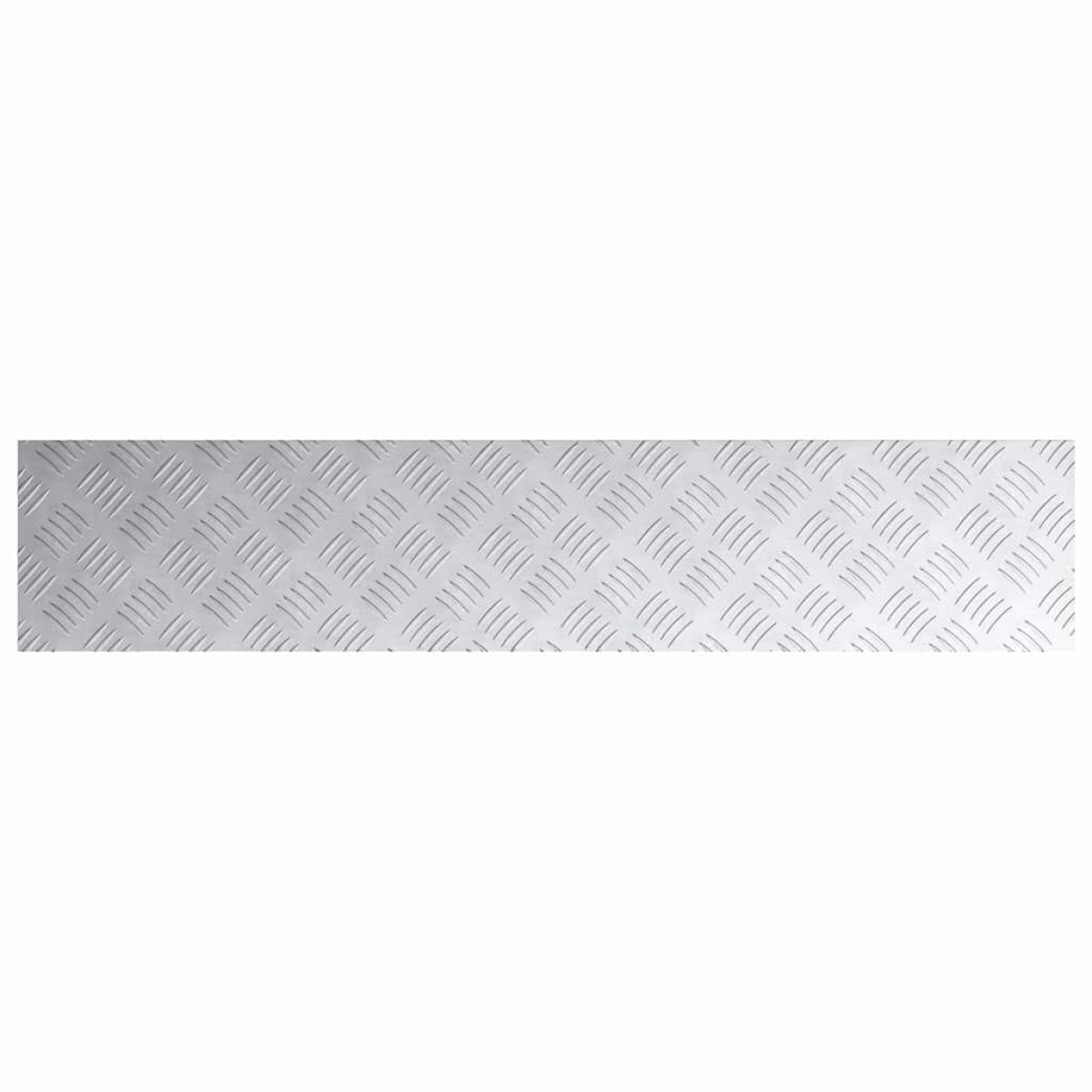 vidaXL Σκαλοπάτι 4 τμχ. 100 x 20 cm Ασημί Αλουμίνιο Ορθογώνιος