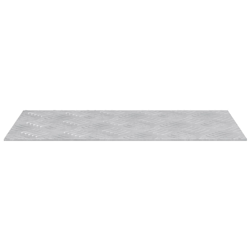 vidaXL Σκαλοπάτι 2 τμχ. 50 x 25 cm Ασημί Αλουμίνιο Ορθογώνιος
