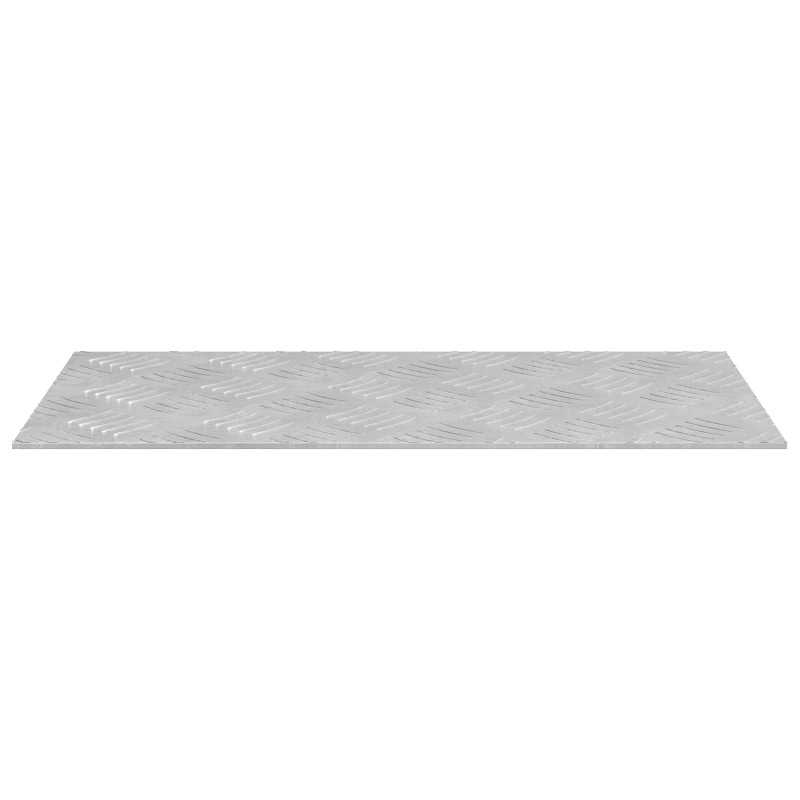 vidaXL Σκαλοπάτι 2 τμχ. 50 x 25 cm Ασημί Αλουμίνιο Ορθογώνιος