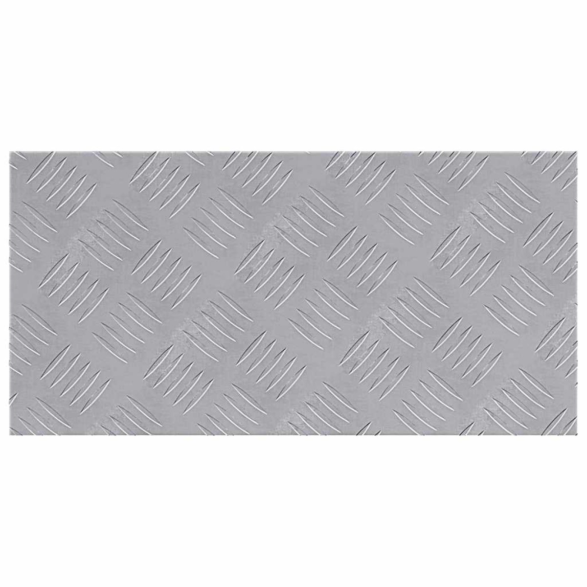 vidaXL Σκαλοπάτι 2 τμχ. 50 x 25 cm Ασημί Αλουμίνιο Ορθογώνιος