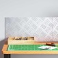 vidaXL Σκαλοπάτι 2 τμχ. 50 x 25 cm Ασημί Αλουμίνιο Ορθογώνιος