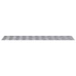 vidaXL Σκαλοπάτι 4 τμχ. 100 x 25 cm Ασημί Αλουμίνιο Ορθογώνιος
