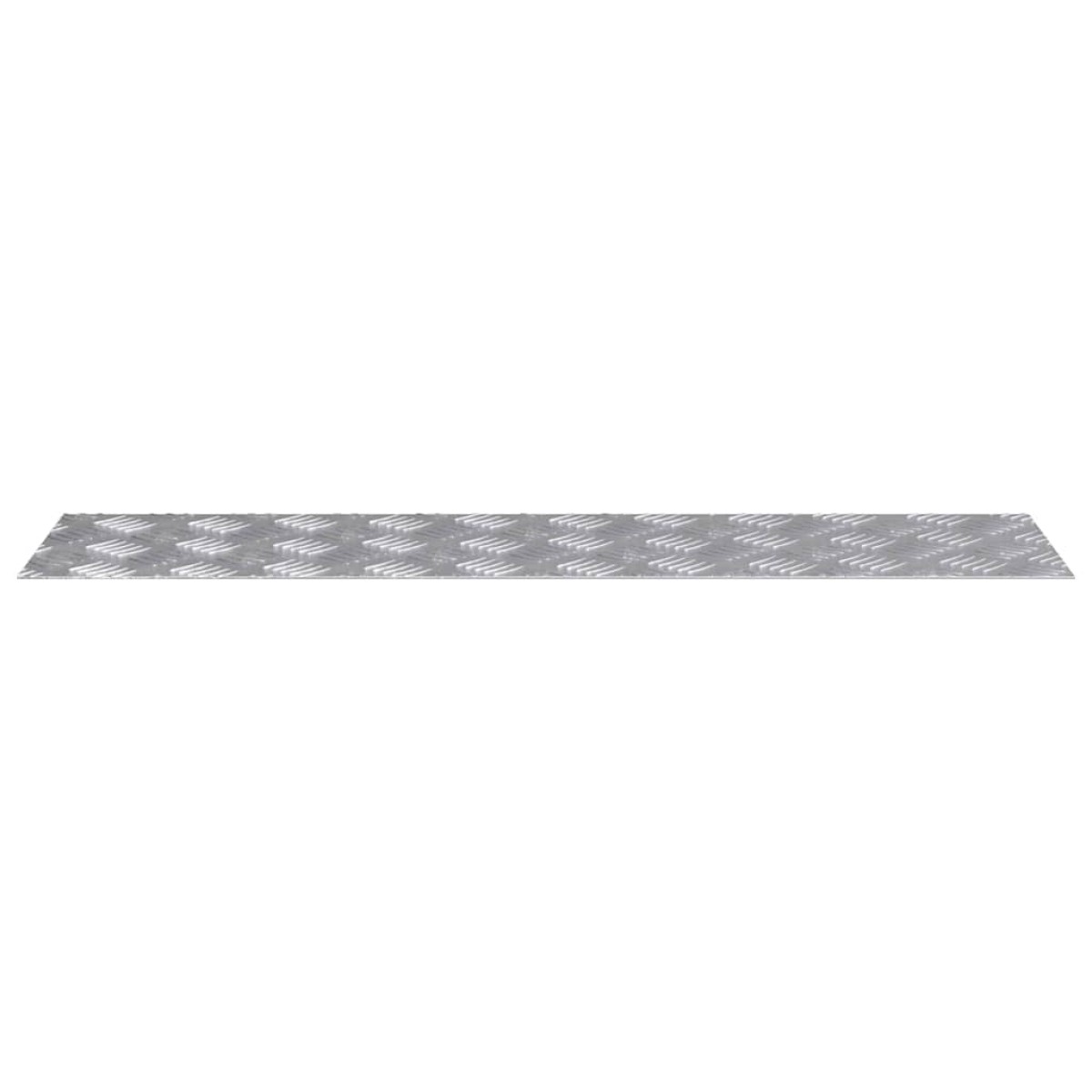 vidaXL Σκαλοπάτι 4 τμχ. 100 x 25 cm Ασημί Αλουμίνιο Ορθογώνιος