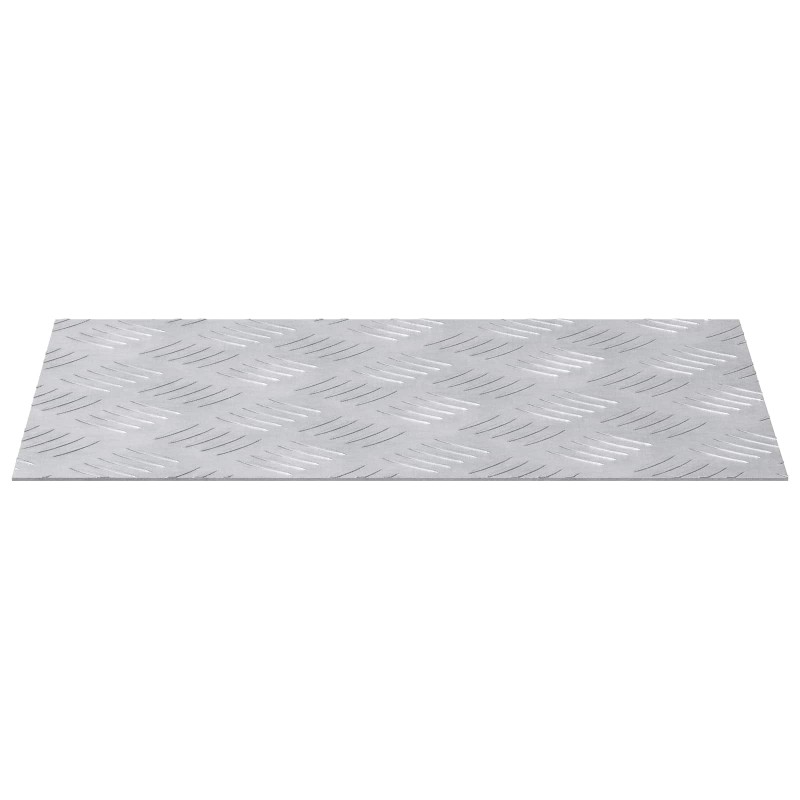 vidaXL Σκαλοπάτι 4 τμχ. 40 x 30 cm Ασημί Αλουμίνιο Ορθογώνιος