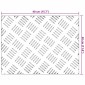vidaXL Σκαλοπάτι 4 τμχ. 40 x 30 cm Ασημί Αλουμίνιο Ορθογώνιος