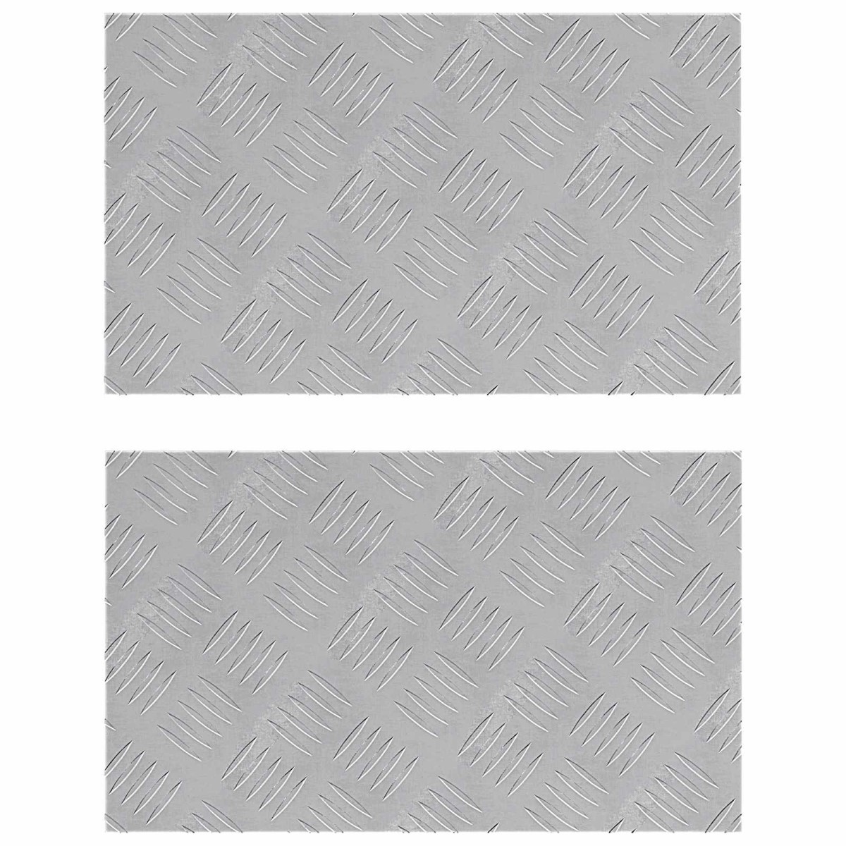 vidaXL Σκαλοπάτι 2 τμχ. 50 x 30 cm Ασημί Αλουμίνιο Ορθογώνιος