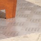 vidaXL Σκαλοπάτι 4 τμχ. 40 x 40 cm Ασημί Αλουμίνιο τετράγωνο
