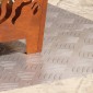 vidaXL Σκαλοπάτι 4 τμχ. 50 x 40 cm Ασημί Αλουμίνιο Ορθογώνιος