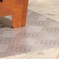 vidaXL Σκαλοπάτι 2 τμχ. 60 x 40 cm Ασημί Αλουμίνιο Ορθογώνιος