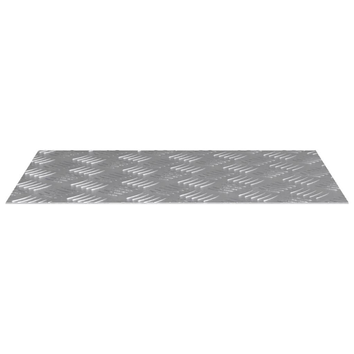 vidaXL Σκαλοπάτι 4 τμχ. 60 x 40 cm Ασημί Αλουμίνιο Ορθογώνιος