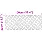 vidaXL Σκαλοπάτι 2 τμχ. 100 x 40 cm Ασημί Αλουμίνιο Ορθογώνιος