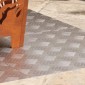 vidaXL Σκαλοπάτι 4 τμχ. 50 x 50 cm Ασημί Αλουμίνιο τετράγωνο