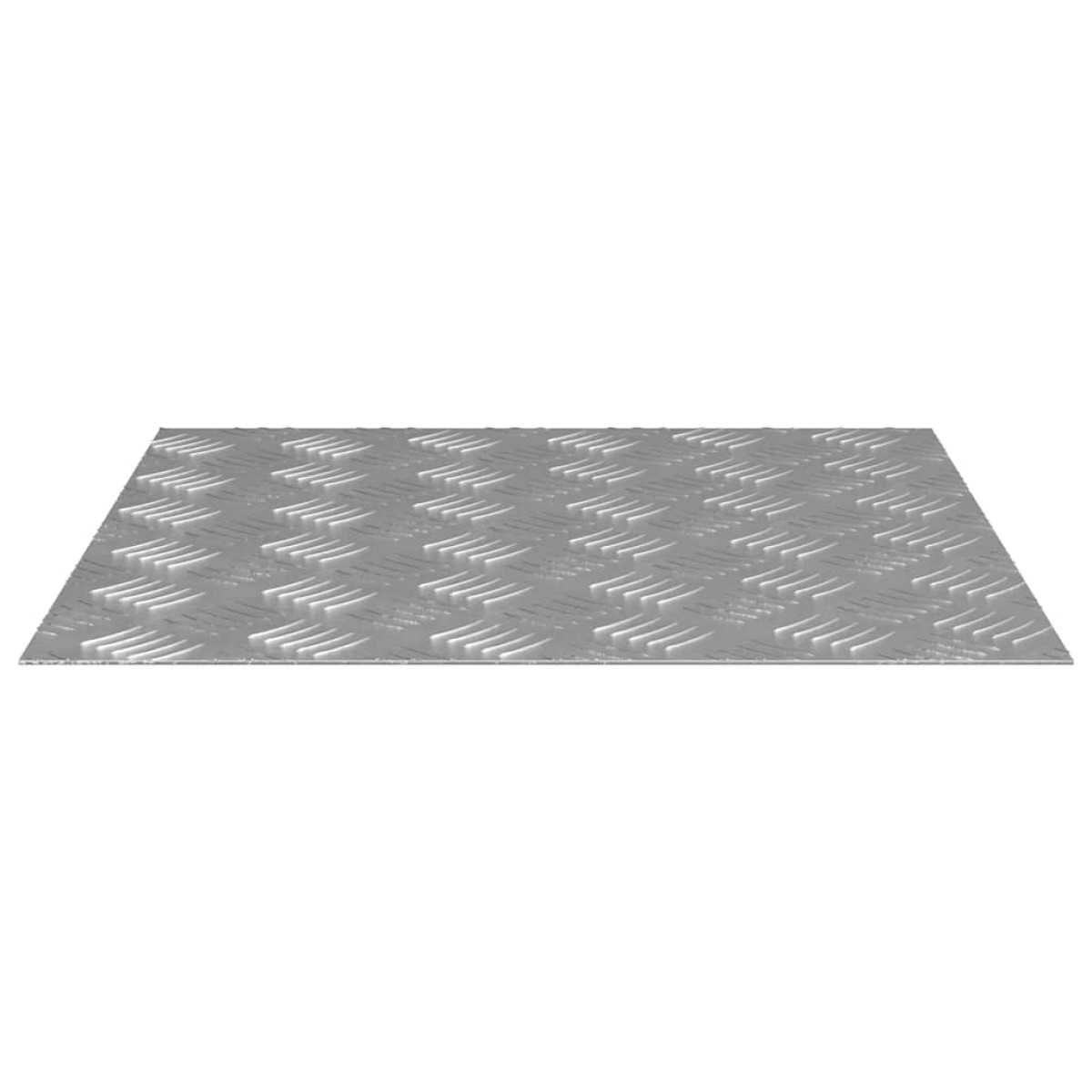 vidaXL Σκαλοπάτι 4 τμχ. 50 x 50 cm Ασημί Αλουμίνιο τετράγωνο