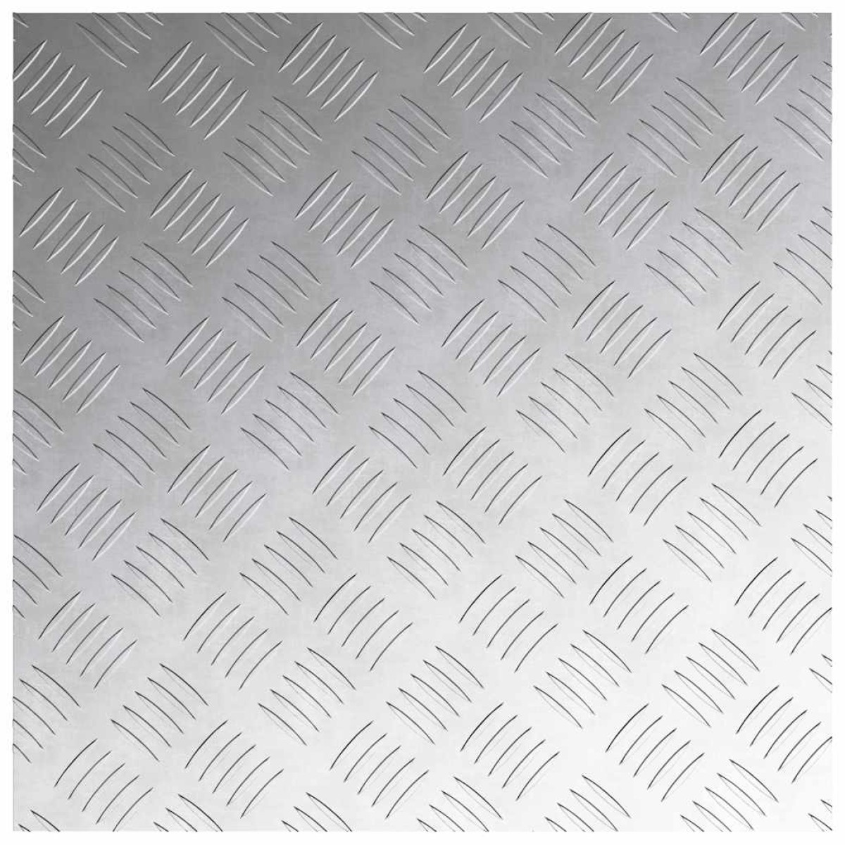 vidaXL Σκαλοπάτι 4 τμχ. 50 x 50 cm Ασημί Αλουμίνιο τετράγωνο