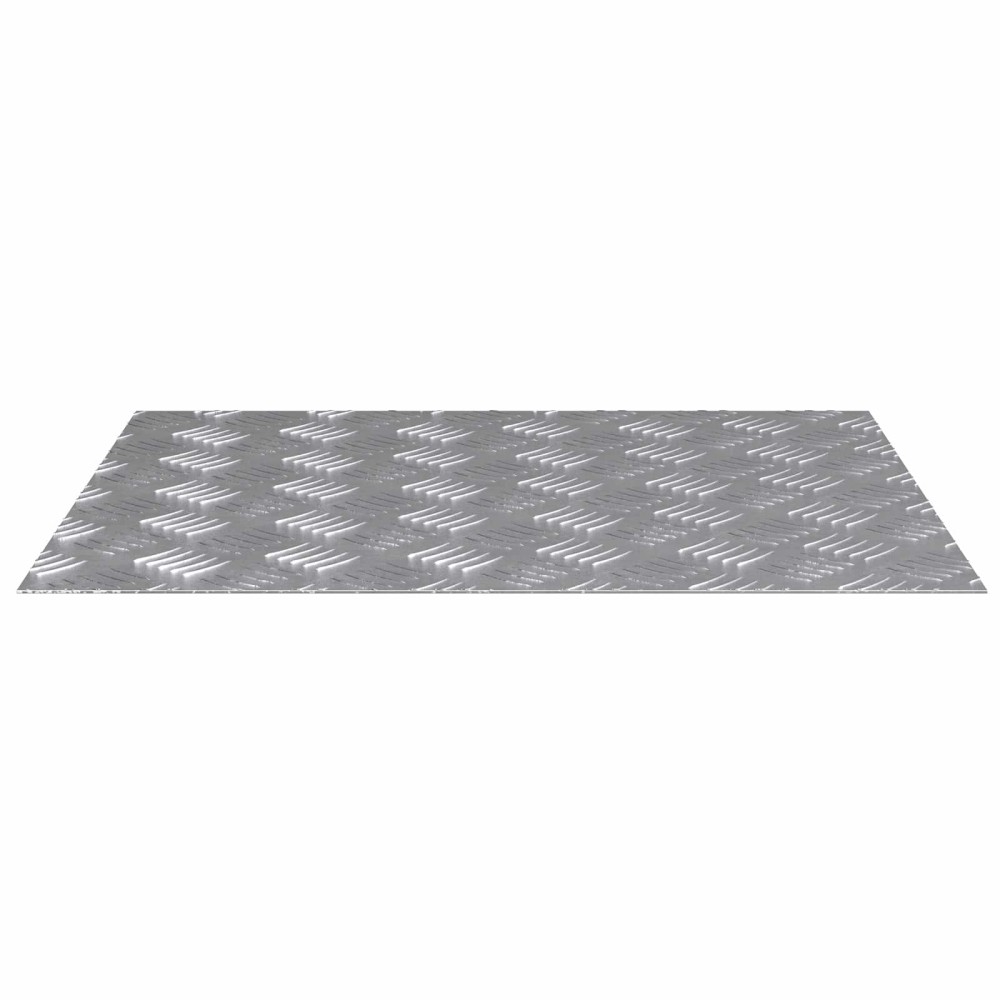 vidaXL Σκαλοπάτι 2 τμχ. 60 x 50 cm Ασημί Αλουμίνιο Ορθογώνιος