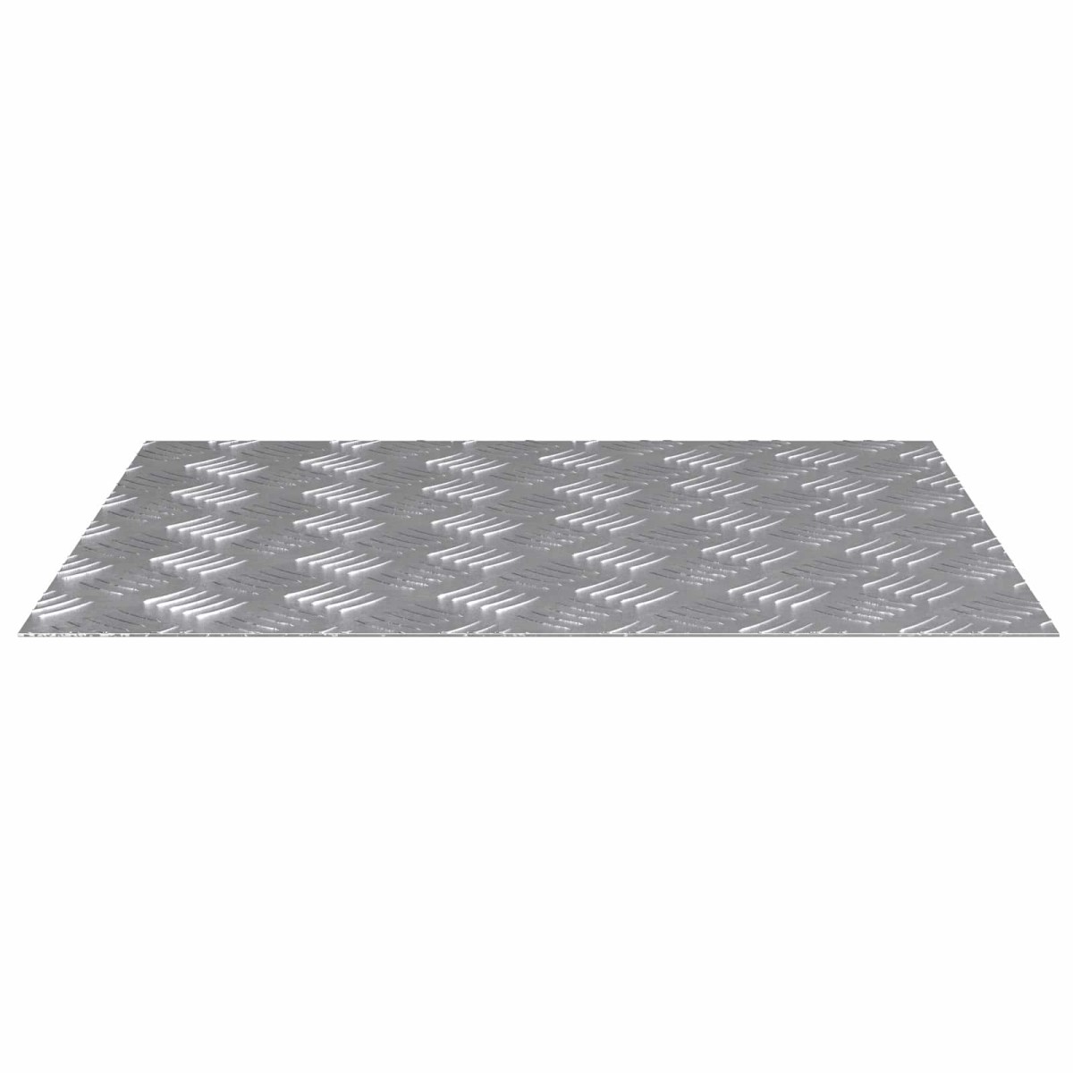 vidaXL Σκαλοπάτι 4 τμχ. 60 x 50 cm Ασημί Αλουμίνιο Ορθογώνιος