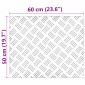 vidaXL Σκαλοπάτι 4 τμχ. 60 x 50 cm Ασημί Αλουμίνιο Ορθογώνιος