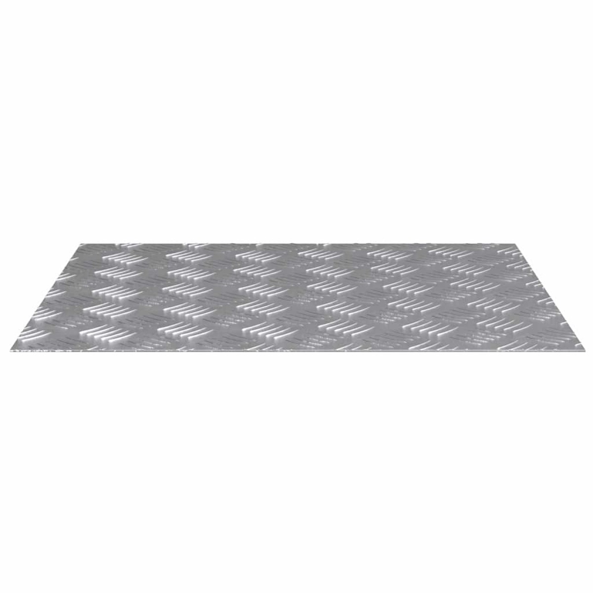 vidaXL Σκαλοπάτι 2 τμχ. 60 x 50 cm Ασημί Αλουμίνιο Ορθογώνιος